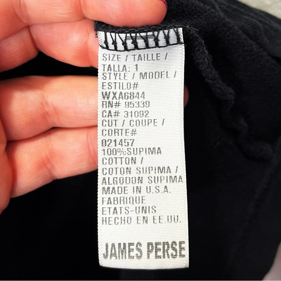 James Perse Standard Shirt Dress Black Sz 1 - Picture 8 of 9